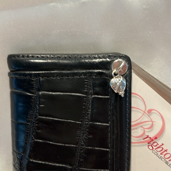 EUC Black card case Croco also Brighton Black Croco Twister Photo Album/Card - Picture 7 of 7